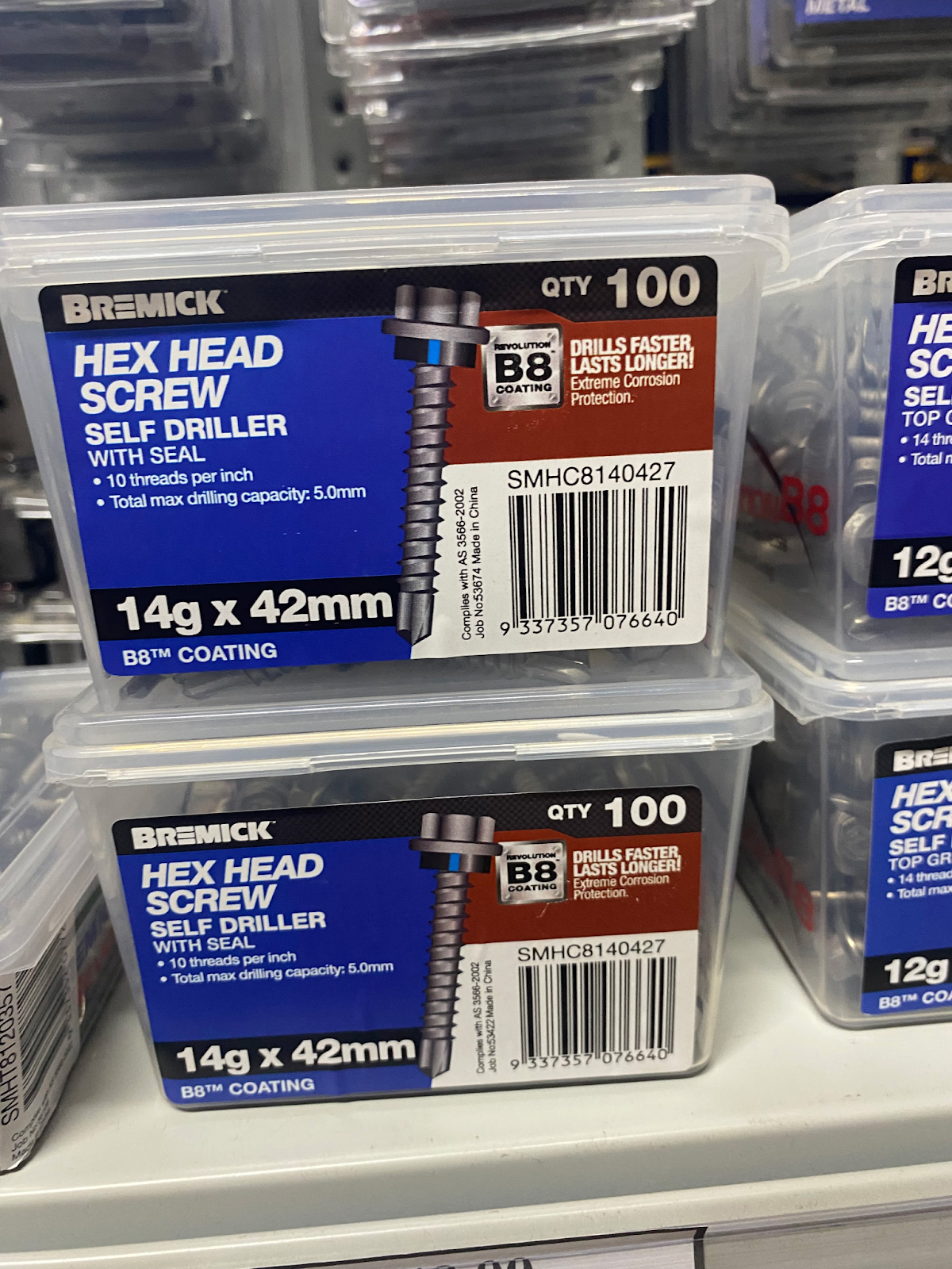 Bremick Hex Head Screw (Metal Screw Tip) B8 coating