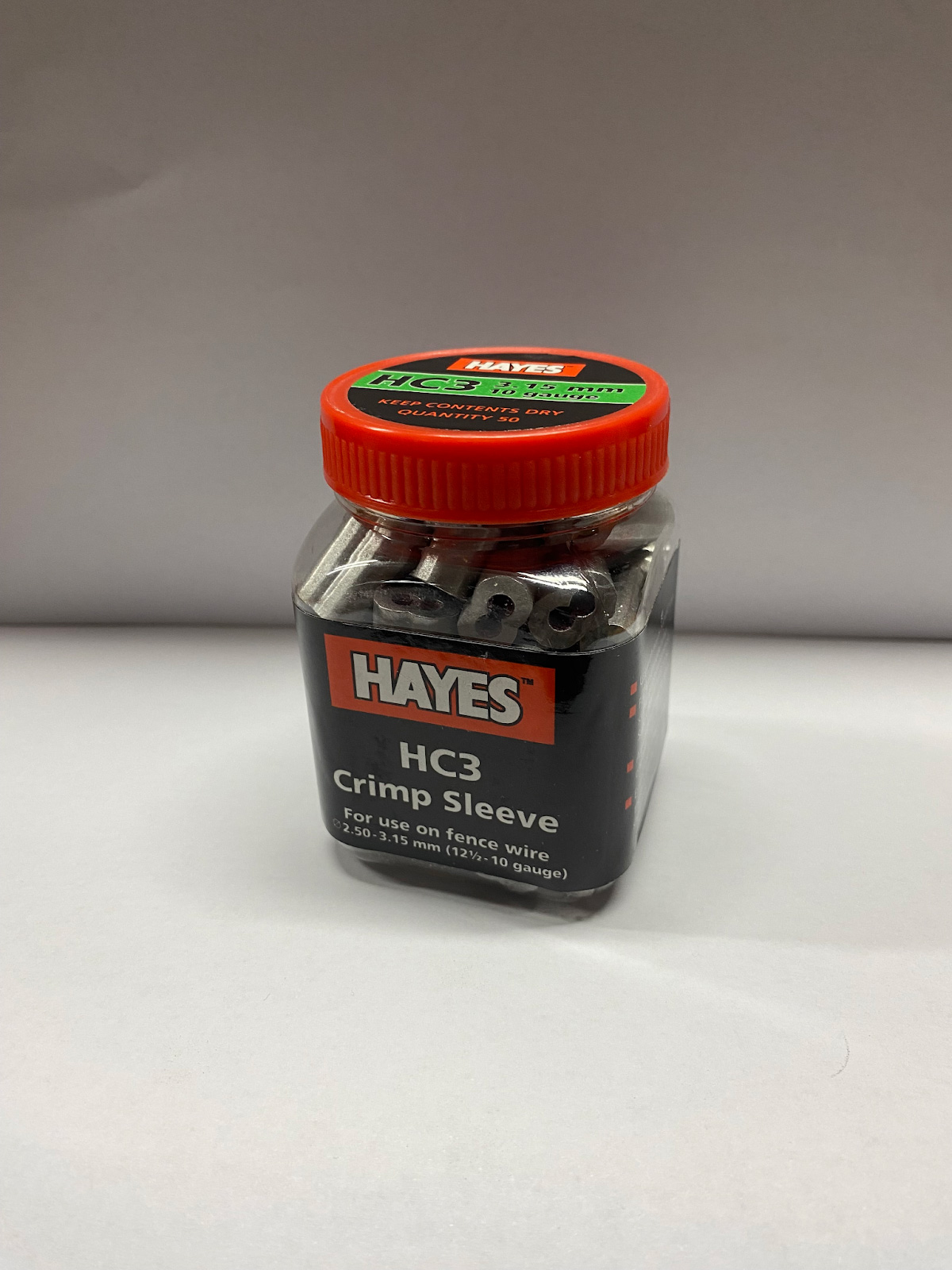 Hayes HC3 Crimp Sleeve Suited For 2.5-3.15mm Wire