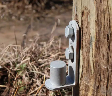 Rotech Screw-On Timber Post Hinge Set (Suits Square Post)
