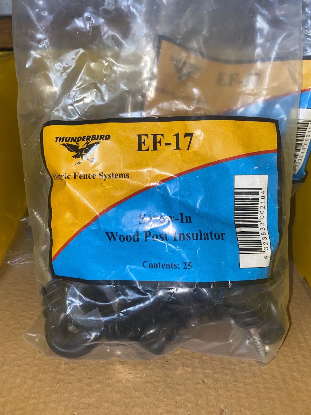 Thunderbird Screw In Wood Post Insulator - EF-17 Pack