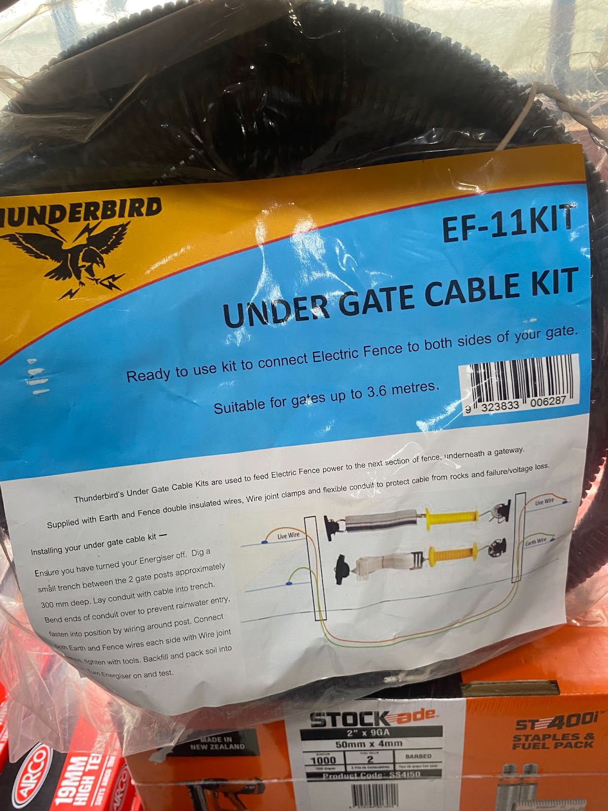 Thunderbird Underground Cable - Under Gate Cable Kit - EF-11